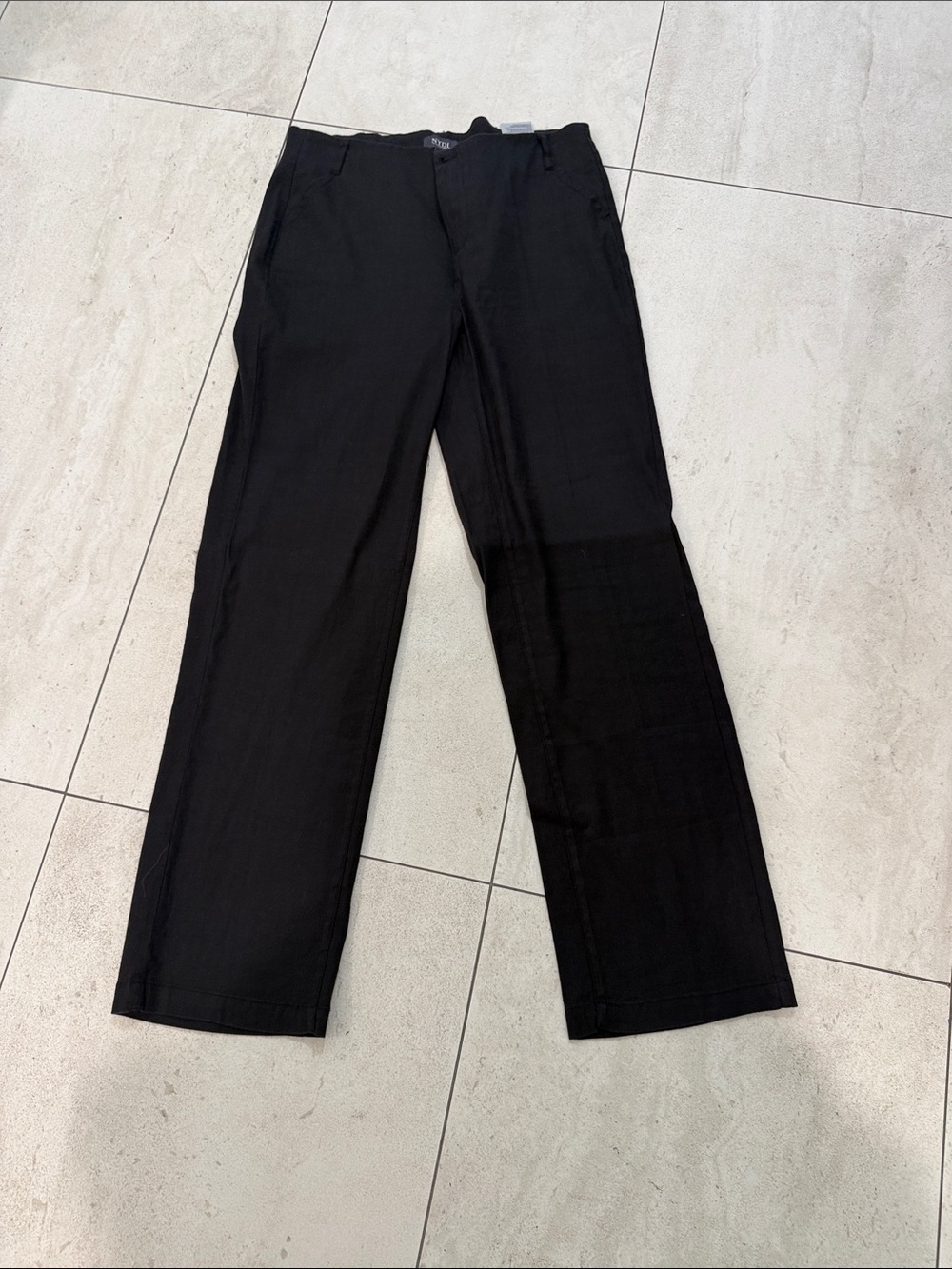 NYDJ Black Straight-Leg Dress Pants